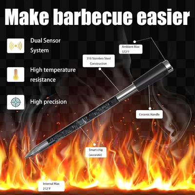 Дальний 150 м Удаленный умный термометр Bbq Мгновенное чтение цифровой Bluetooth 5.0 Беспроводной термометр мяса 10 режимов Термометр мяса
