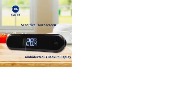 IPX7 водонепроницаемый цифровой мгновенный термометр для чтения мяса USB зарядка Большой ЖК-дисплей Грилл Пищевой термометр