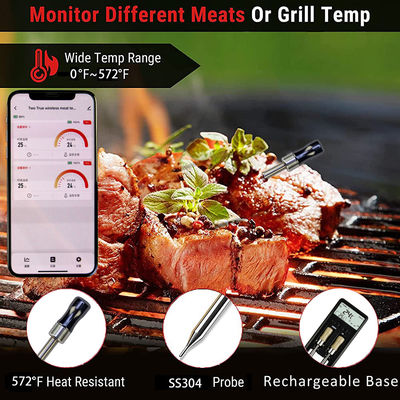 165ft Smart Wireless Thermometer Digital Instant Read Bluetooth Meat Thermometer APP Удаленный термометр с керамической ручкой