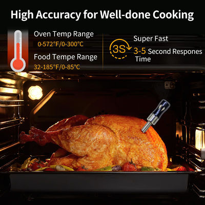 165ft Smart Wireless Thermometer Digital Instant Read Bluetooth Meat Thermometer APP Удаленный термометр с керамической ручкой