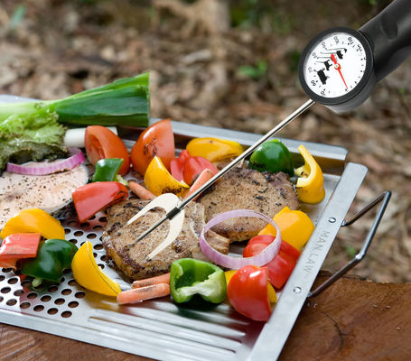 SS Fork NSF LFGB 392F Barbecue Meat Thermometer