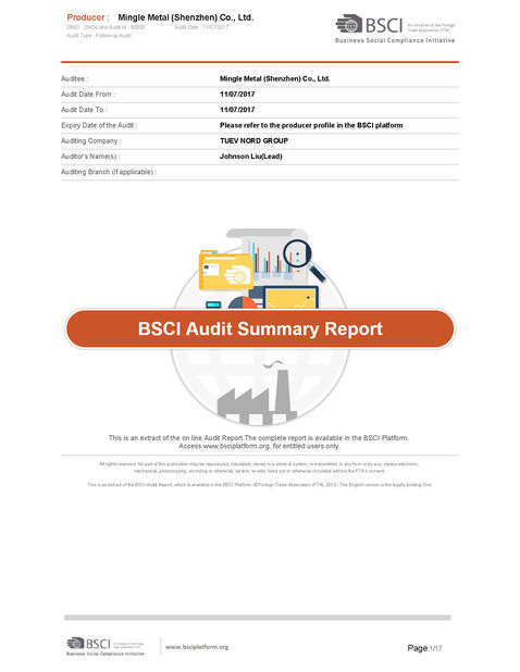 КИТАЙ Mingle Scitek  (Shen Zhen) Co., Ltd. Сертификаты